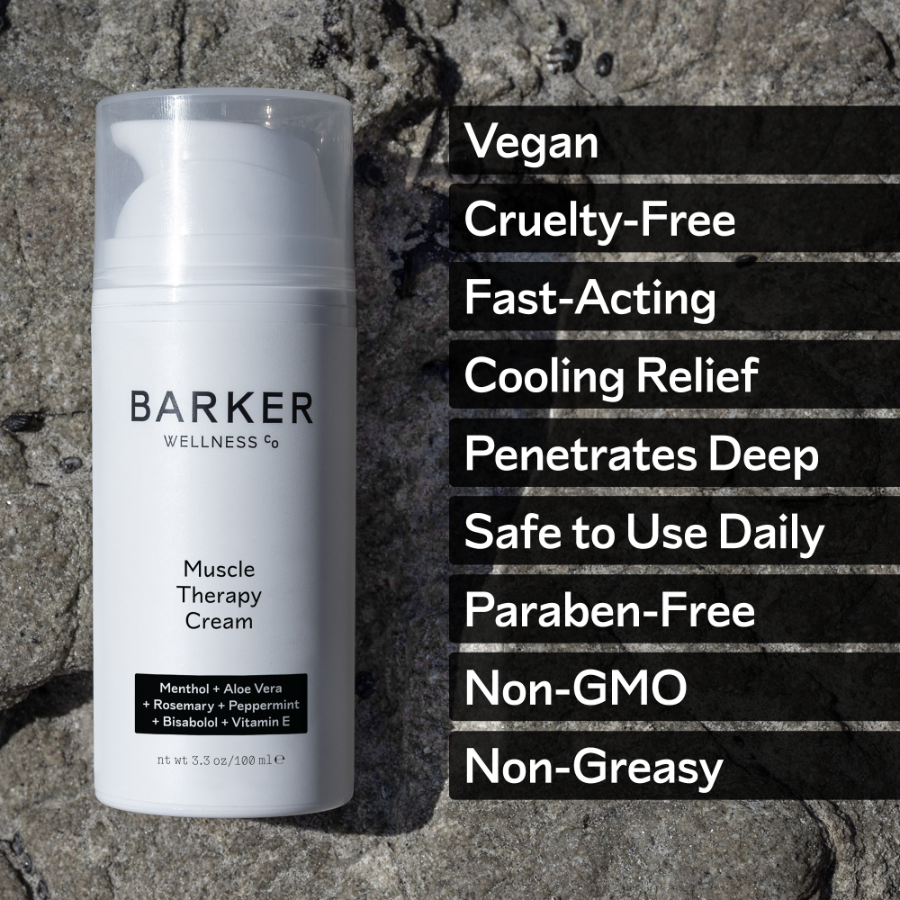 Muscle therapy balm, body maintenance balm, muscle therapy cream, conditioning cream, Barker Wellness, Ikigai Living, Singapore, Barker Wellness Singapore